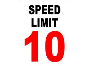 Speed Limit 10 - Parking Signs